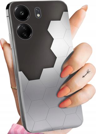 Etui Do Xiaomi Redmi 13C 4G Szare Metallic Grey Obudowa Pokrowiec