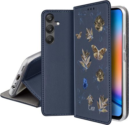 Etui Skórzane Do Samsung Galaxy A25 5G Case Portfel Szkło Szybka