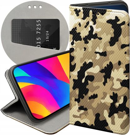 Etui Z Klapką Do Xiaomi Poco X3 Pro 5G Moro Wojskowe Militarne Case