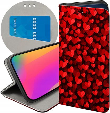 Etui Z Klapką Do Xiaomi Poco X3 Pro 5G Walentynki Miłość Serce Case