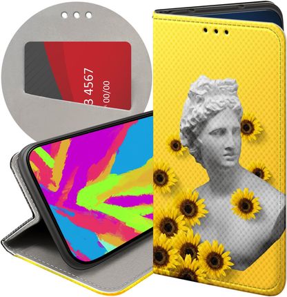 Etui Z Klapką Do Xiaomi Poco X3 Pro 5G Żółte Słoneczne Yellow Futerał
