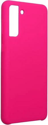 Forcell Wyp Etui Silicone Samsung Galaxy S21 Plus Różowe