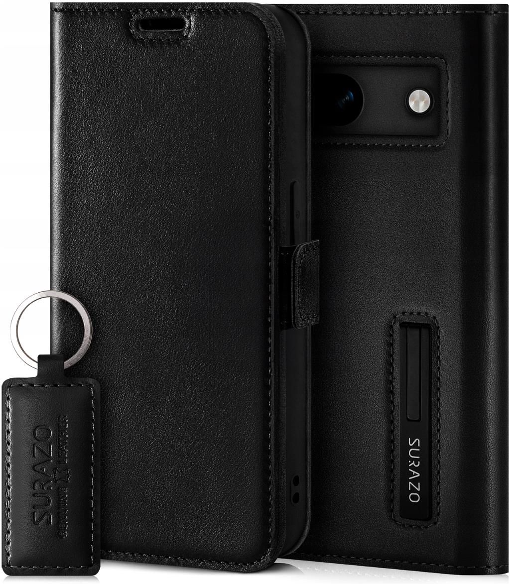 ESONG Coque pour Google Pixel 8 Pro,Etui en Cuir PU Premium Housse à Rabat Portefeuille Flip Antichoc Case avec Rangements de Cartes/Support/Fermeture
