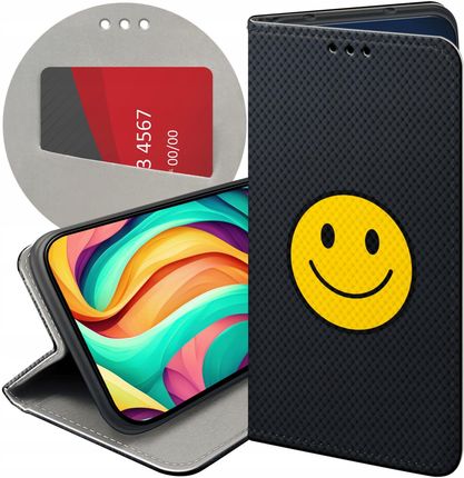 Etui Z Klapką Do Xiaomi Poco X3 Pro 5G Uśmiech Smile Emoji Futerał
