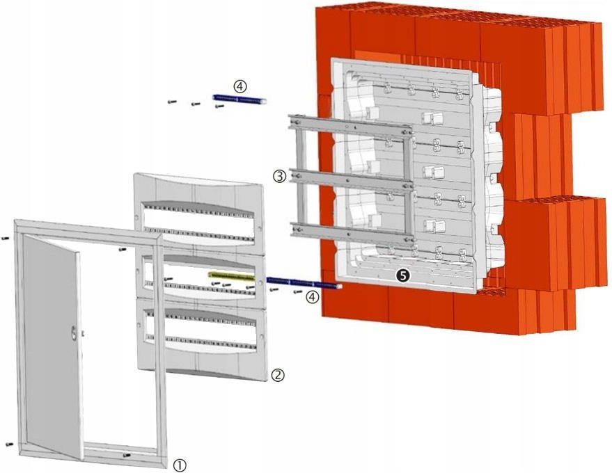 Eti Polam Rozdzielnia ERP18-5 P/T 90x5 IP40 (1101216)