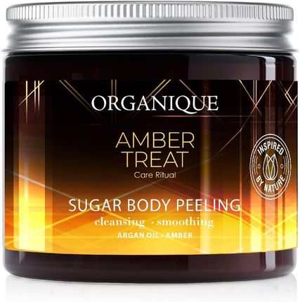 Organique Amber Treat Cukrowy Peeling Do Ciała 200ml
