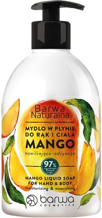 Barwa Naturalna Mydło W Płynie Do Rąk I Ciała Nawilżająco-Odżywcze Mango 500ml