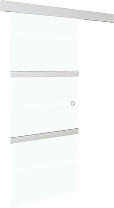 Zakito Home Drzwi Przesuwne Szklane Srebrne 76x205cm ZH288055