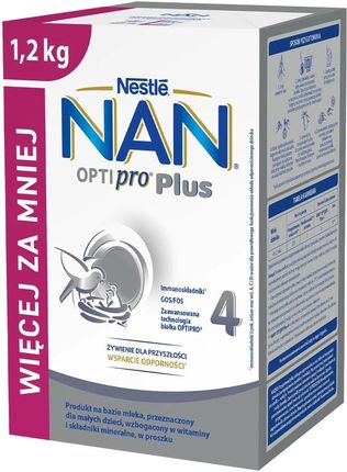 Nestle Nan Optipro Plus 4 Produkt Na Bazie Mleka Dla Małych Dzieci 1,2 Kg