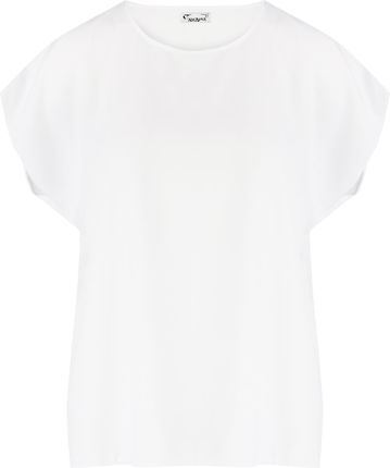 T-shirt pudełkowy bluzka damska bez szwów basic SARA