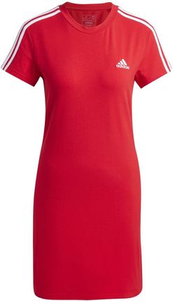 Damska Sukienka Adidas W 3S Fit T DR Iy4245 – Czerwony