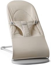 Zdjęcie BABYBJORN - leżaczek BALANCE SOFT WOVEN/JERSEY Tri Fabric, Jasny Beż - Pieniężno