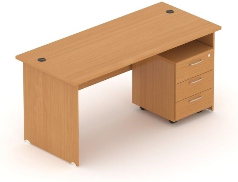 Office Style Biurko Standard Z Kontenerkiem 160X70 Cm, Buk Dolomit ...