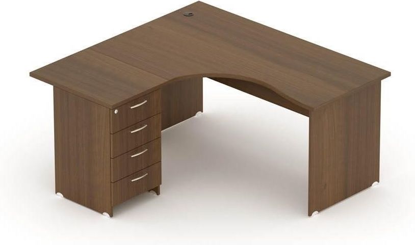 Office Style Biurko Standard Narożne Z Kontenerkiem Lewe 160X147X76Cm ...