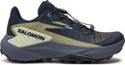 Damskie buty do biegania Salomon Genesis W Carbon/Grisaille/Aloe Wash  UK 7