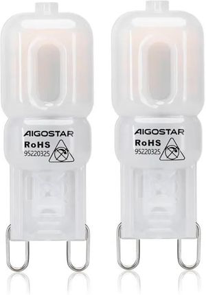 Aigostar Koraliki Lampowe Led Mleczna Biel G9 2W 2Szt. (B10101H25)