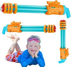 Zdjęcie Import Pronice Duży Pistolet Na Wodę Karabin Broń Wodna Zabawka - Góra