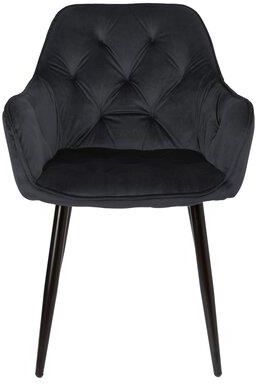 Ehokery Krzesło Nevada Velvet Czarny (2 Szt.) E2175329