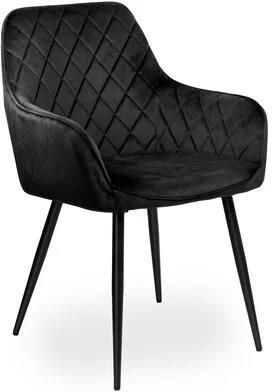 Ehokery Krzesło Havana Velvet Czarny (2 Szt.) E2175326