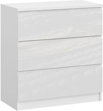 Extom Meble Komoda Boston Bosk11 3S Akryl Biały Połysk 100474649