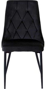 Ehokery Krzesło Lincoln Velvet Czarny (2 Szt.) E2175316