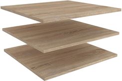 Zdjęcie Mebel Bos Zestaw 3 Półek Tivoli 100 Dąb Sonoma 100363507 - Poddębice