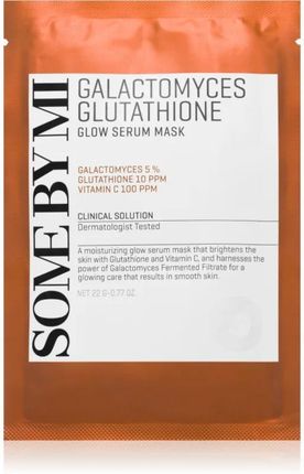 Some By Mi Galactomyces Glutathione Glow Serum Mask Maska Rozświetlająca W Płacie Do Cery Wrażliwej I Suchej 22g