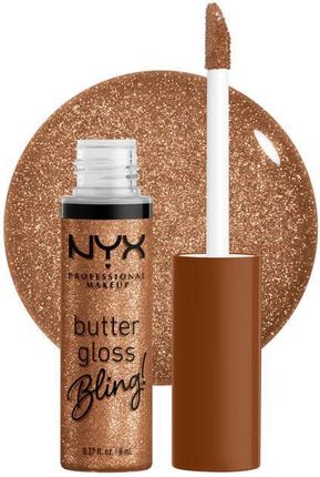 Nyx Professional Makeup Butter Gloss Bling Błyszczyk Do Ust Z Błyszczącymi Cząsteczkami Odcień 04 Pay Me In Gold 8ml