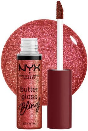 Nyx Professional Makeup Butter Gloss Bling Błyszczyk Do Ust Z Błyszczącymi Cząsteczkami Odcień 07 Big Spender 8ml