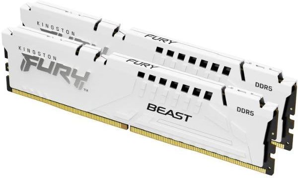 Pamięć RAM Kingston Fury Beast DDR5 64Gb (2 X 32Gb) 6000 CL30 Expo Biały (KF560C30BWEK264) Pamięć RAM Kingston Fury Beast DDR5 64Gb (2 X 32Gb) 6000 CL30 Expo Biały (KF560C30BWEK264)