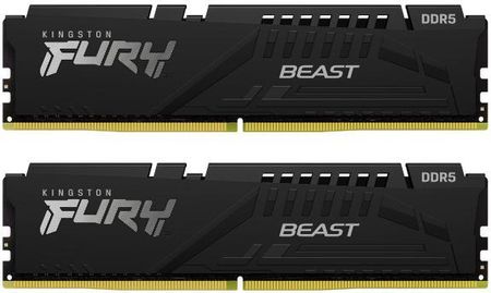 Pamięć RAM Kingston Fury Beast DDR5 16Gb (2 X 8Gb) 6000 CL30 Czarny (KF560C30BBK216)