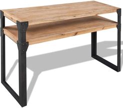 Zakito Europe Stolik Salonowy Drewno Akacjowe 120X40X85 Br�zowo Czarny