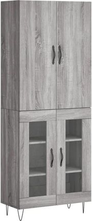 Zakito Europe Szafka Kredens Sonoma 180 Cm Szary Dąb