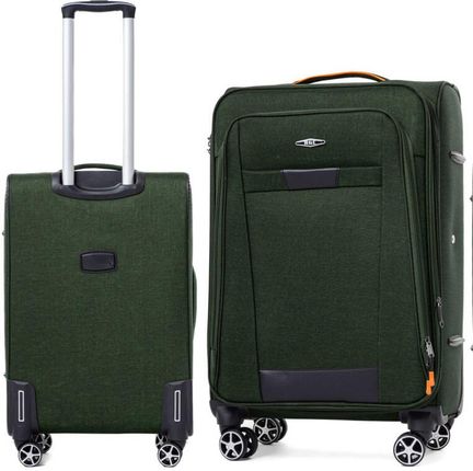 Średnia walizka PELLUCCI RGL S-030 M Zielona