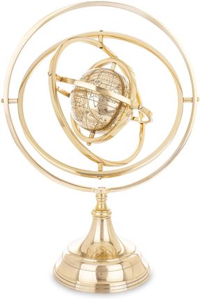 Złote metalowe astrolabium na biurko dekoracja ozdoba gabinetu salonu