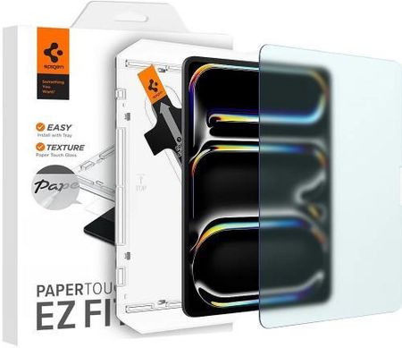 Spigen Szkło + Aplikator Paper Touch Ez Fit Do Ipad Pro 13" 7 Gen. 2024 Matowe