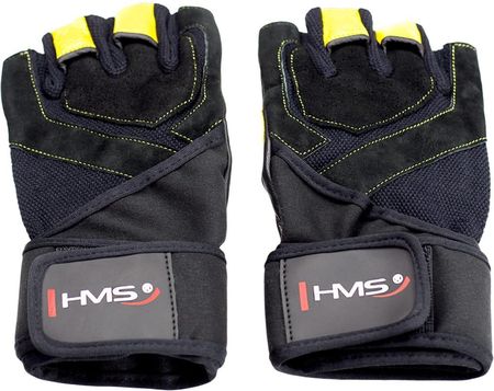 Rst01 Black Yellow M Rękawice Na Siłownię Hms