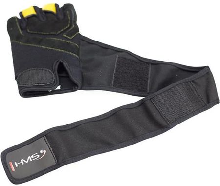 Rst01 Black Yellow L Rękawice Na Siłownię Hms - zdjęcie 2