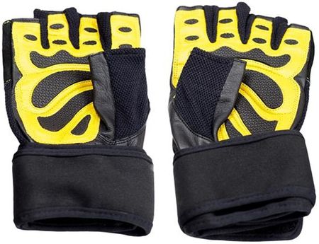 Rst01 Black Yellow L Rękawice Na Siłownię Hms - zdjęcie 3