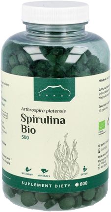 NANGA, Spirulina Bio, 500 mg, 600 tabletek