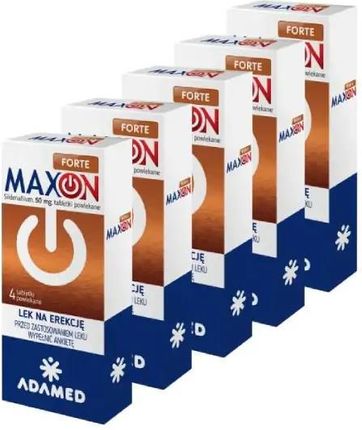 5 x Maxon Forte 50 mg 4 tabletki