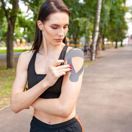 Vitolog Kinesiotaping Tejpy Tejpa Taśma Kinezjologiczna Na Bark Kolano Twarz 5M (908732) - zdjęcie 4
