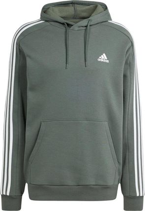 Bluza męska adidas Essentials Fleece 3-Stripes Hoodie zielona IX2366
