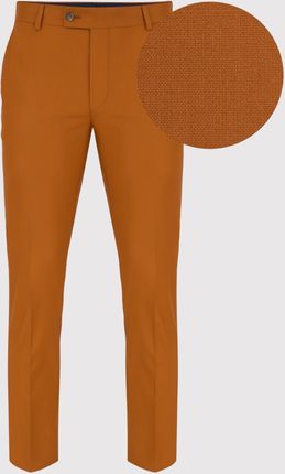 Pomarańczowe spodnie garniturowe męskie Pako Lorente roz. 80/176