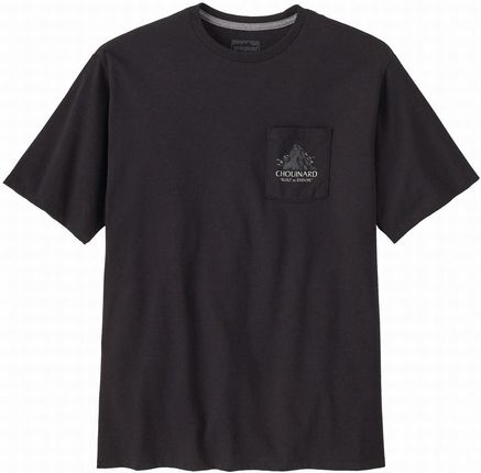 Koszulka męska Patagonia M's Chouinard Crest Pocket Responsibili-Tee Rozmiar: M / Kolor: czarny