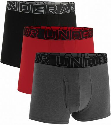 Męskie bokserki Under Armour M UA Perf Cotton 3in Rozmiar: XL / Kolor: szary/czerwony