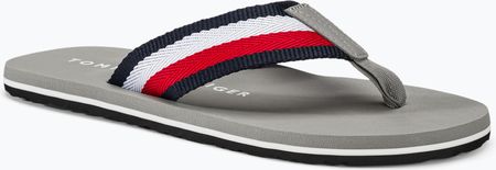 Japonki męskie Tommy Hilfiger Corporate Beach Sandal antique silver | WYSYŁKA W 24H | 30 DNI NA ZWROT