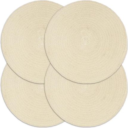 Zakito Home Podkładki Bawełniane 38cm 4 Szt. Naturalny Kolor