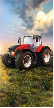 Faro Ręcznik Bawełniany 70x140 Traktor Czerwony