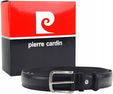 Pasek skórzany Pierre Cardin [D] 6209 NERO czarny
